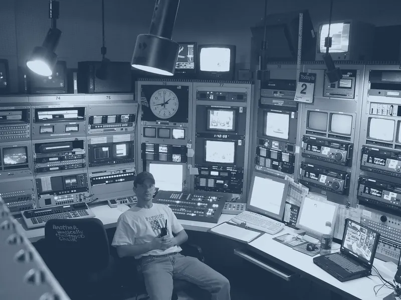 Sala de control de televisión